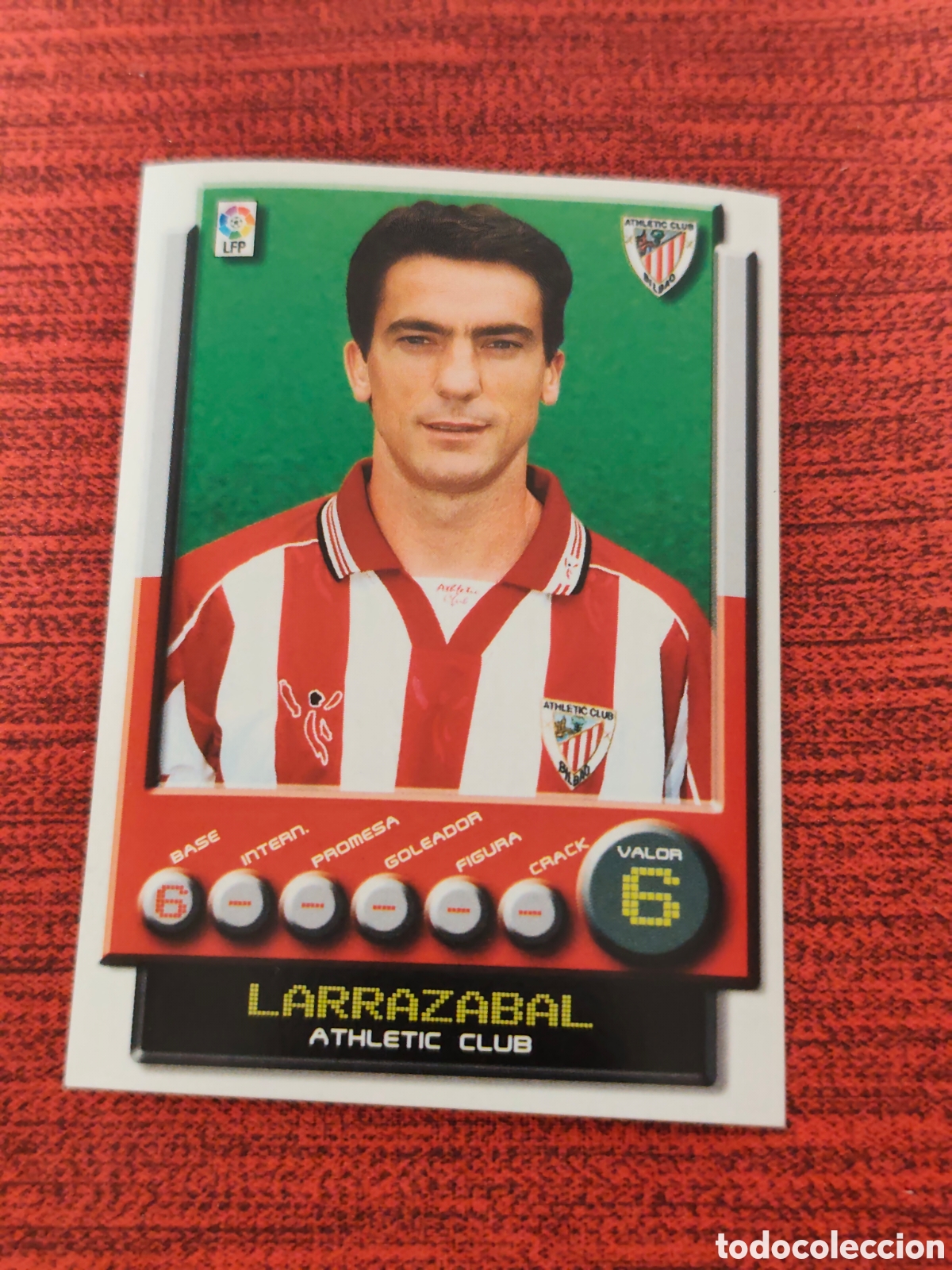 Cromos de f&uacute;tbol: 29 LARRAZABAL ATHLETIC BILBAO SUPERLIGA 2001 2002