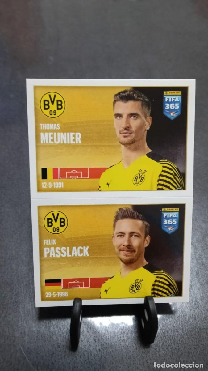 Cromos de f&uacute;tbol: Fifa 365 2021 2022 Meunier Passlack 201 Borussia Dortmund Sin Pegar