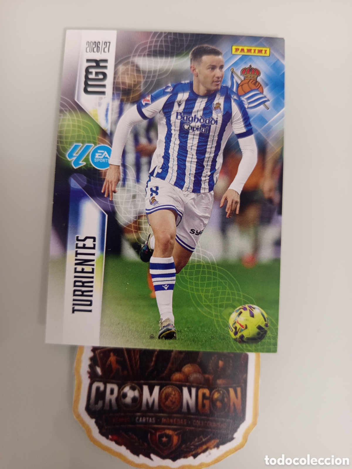 Fu&szlig;ball-Sticker: ❇️ CROMO ⚽ CARD 316 TURRIENTES (R. SOCIEDAD) - MEGACRACKS 2026/27 (PANINI) ❇️