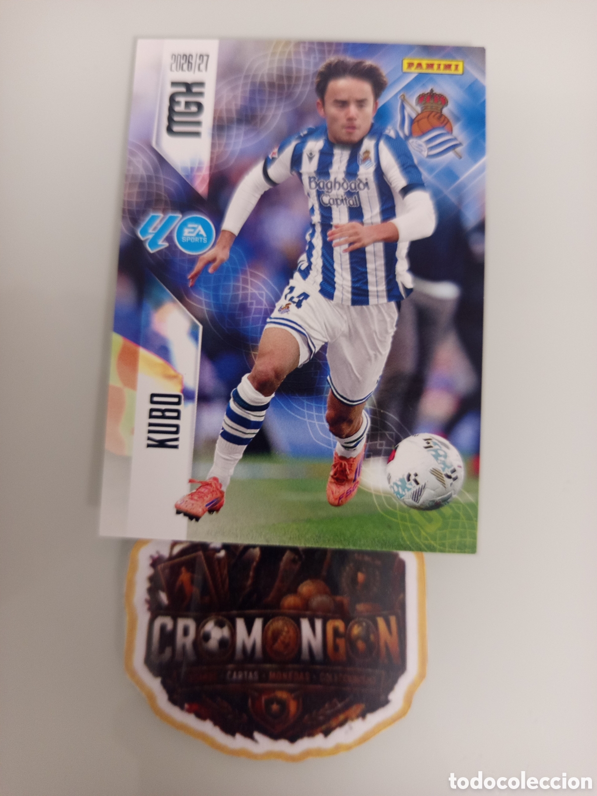 Fu&szlig;ball-Sticker: ❇️ CROMO ⚽ CARD 323 KUBO (R. SOCIEDAD) - MEGACRACKS 2026/27 (PANINI) ❇️