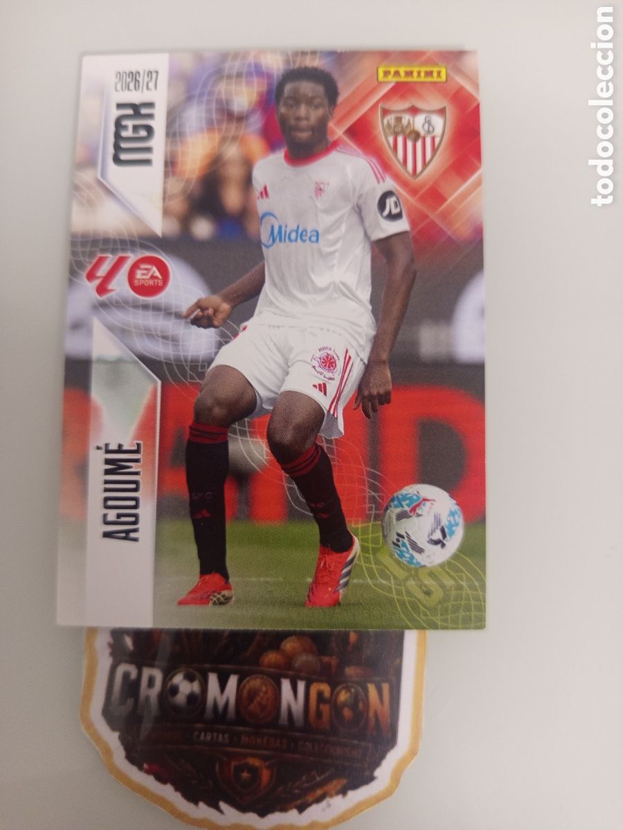 Fu&szlig;ball-Sticker: ❇️ CROMO ⚽ CARD 335 AGOUM&Eacute; (SEVILLA) - MEGACRACKS 2026/27 (PANINI) ❇️