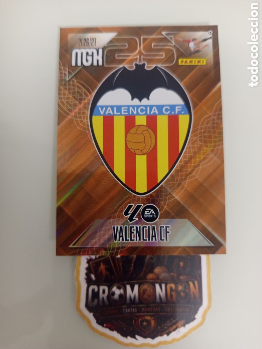 Fu&szlig;ball-Sticker: ❇️ CROMO ⚽ CARD 343 ESCUDO (VALENCIA) - MEGACRACKS 2026/27 (PANINI) ❇️