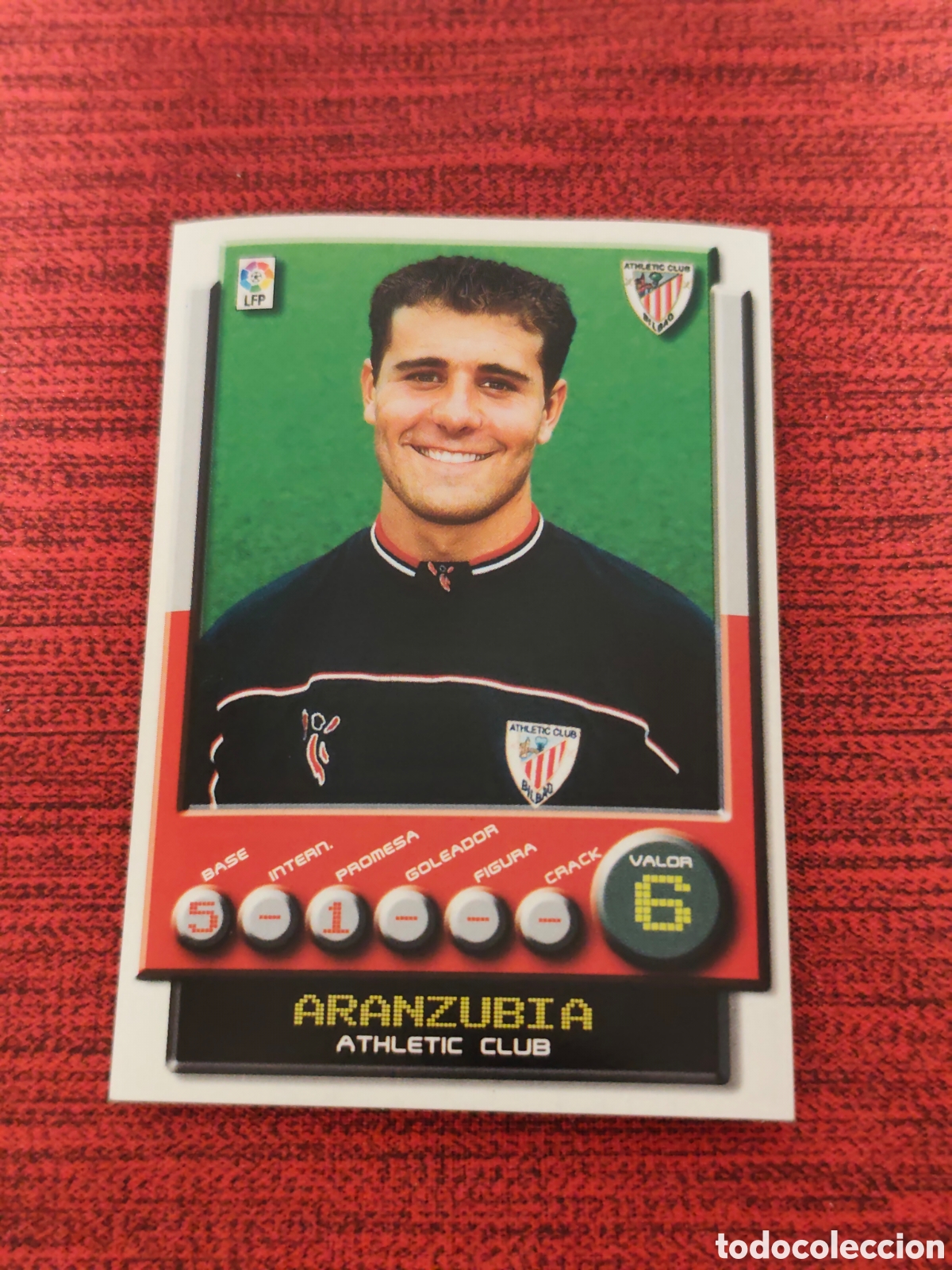 Cromos de f&uacute;tbol: 22 ARANZUBIA ATHLETIC BILBAO SUPERLIGA 2001 2002