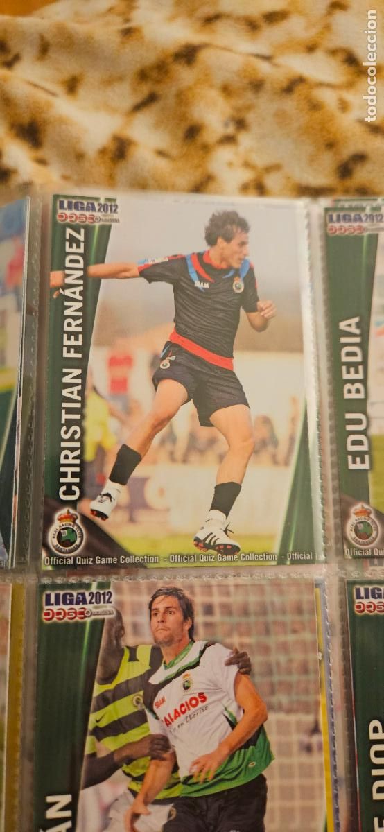 Cromos de Futebol: 308: fernandez - Racing de Santander - quiz game 2011 2012 sport mundicromo trading card