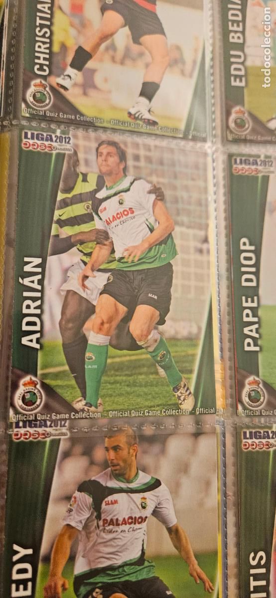 Cromos de Futebol: 311: adrian - Racing de Santander - quiz game 2011 2012 sport mundicromo trading card