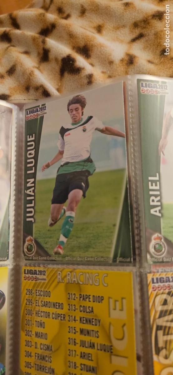 Cromos de Futebol: 316: luque - Racing de Santander - quiz game 2011 2012 sport mundicromo trading card