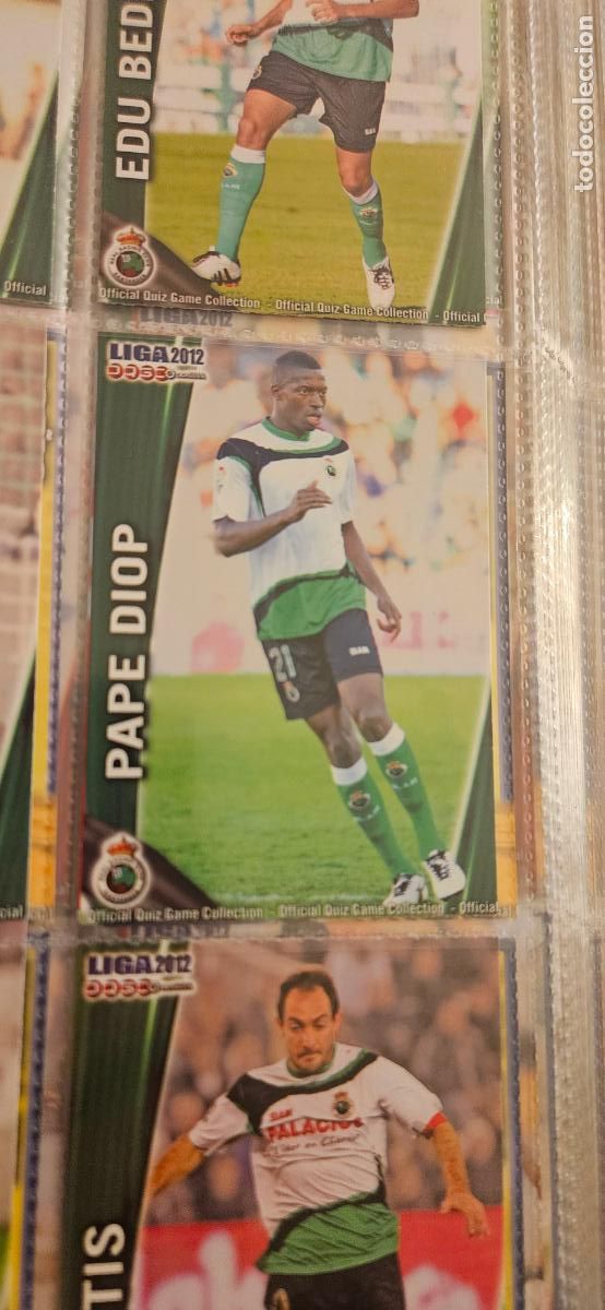 Cromos de Futebol: 312: Pape Diop - Racing de Santander - quiz game 2011 2012 sport mundicromo trading card