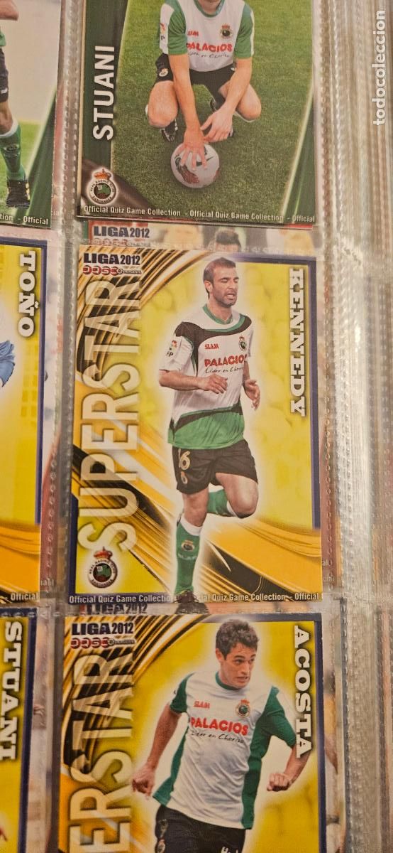 Cromos de Futebol: 321: S.S. kennedy - Racing de Santander - quiz game 2011 2012 sport mundicromo trading card
