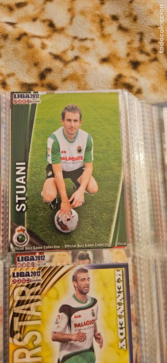 Cromos de f&uacute;tbol: 318: Christian Stuani - Racing de Santander - quiz game 2011 2012 sport mundicromo trading card