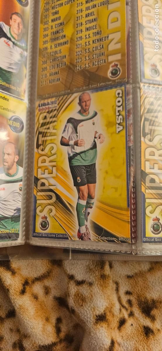 Cromos de f&uacute;tbol: 322: S.S. Gonzalo Colsa - Racing de Santander - quiz game 2011 2012 sport mundicromo trading card