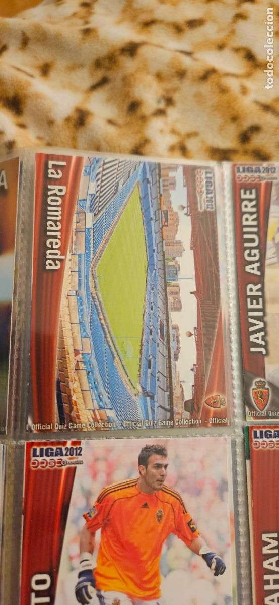 Cromos de f&uacute;tbol: 326 Estadio La Romareda - Real Zaragoza - quiz game 2011 2012 sport mundicromo trading card