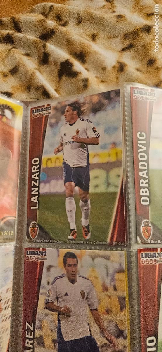 Cromos de f&uacute;tbol: 334 Lanzaro - Real Zaragoza - quiz game 2011 2012 sport mundicromo trading card