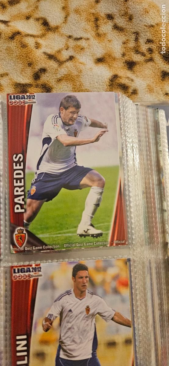 Cromos de f&uacute;tbol: 336 Paredes - Real Zaragoza - quiz game 2011 2012 sport mundicromo trading card