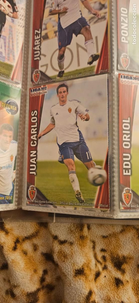 Cromos de f&uacute;tbol: 340 Juan Carlos - Real Zaragoza - quiz game 2011 2012 sport mundicromo trading card