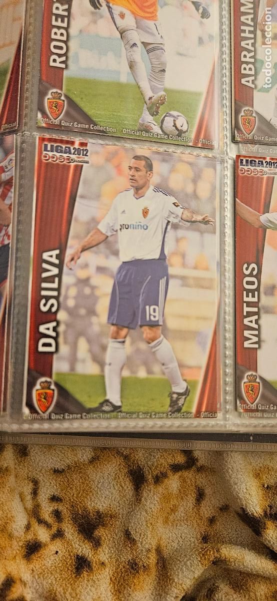 Cromos de f&uacute;tbol: 332 Da Silva - Real Zaragoza - quiz game 2011 2012 sport mundicromo trading card