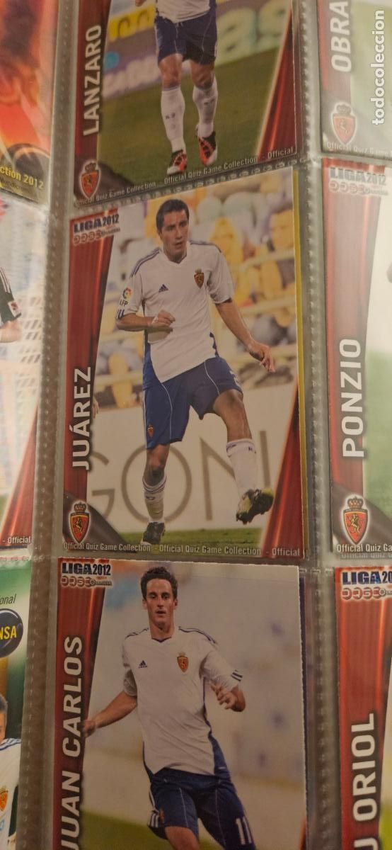 Cromos de f&uacute;tbol: 337 Ju&aacute;rez - Real Zaragoza - quiz game 2011 2012 sport mundicromo trading card