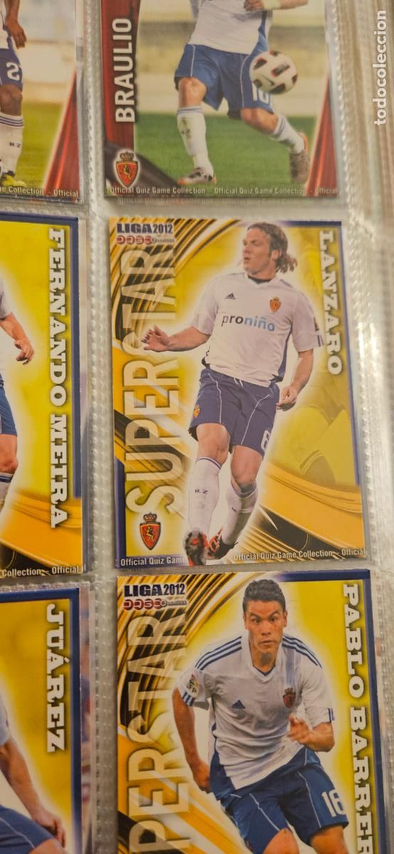 Cromos de f&uacute;tbol: 348 S.S. Lanzaro - Real Zaragoza - quiz game 2011 2012 sport mundicromo trading card