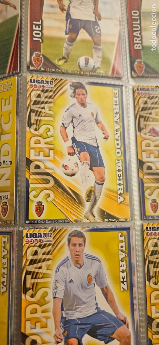 Cartes &agrave; collectionner de Football: 347 S.S. Fernando Meira - Real Zaragoza - quiz game 2011 2012 sport mundicromo trading card