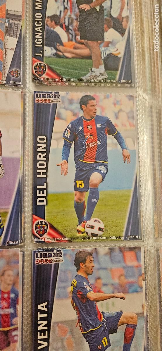 Cartes &agrave; collectionner de Football: 357 Del Horno - Levante UD - quiz game 2011 2012 sport mundicromo trading card