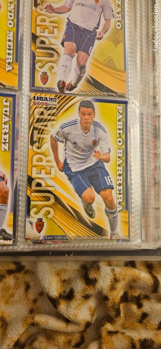 Cartes &agrave; collectionner de Football: 351 S.S. Pablo Barrera - Real Zaragoza - quiz game 2011 2012 sport mundicromo trading card