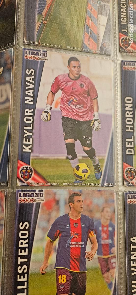 Cartes &agrave; collectionner de Football: 356 Keylor Navas - Levante UD - quiz game 2011 2012 sport mundicromo trading card