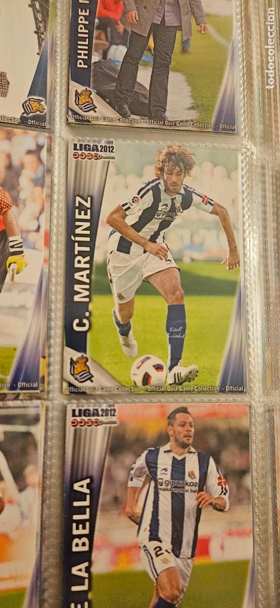 Cartes &agrave; collectionner de Football: 384 Carlos Mart&iacute;nez - Real Sociedad - quiz game 2011 2012 sport mundicromo trading card