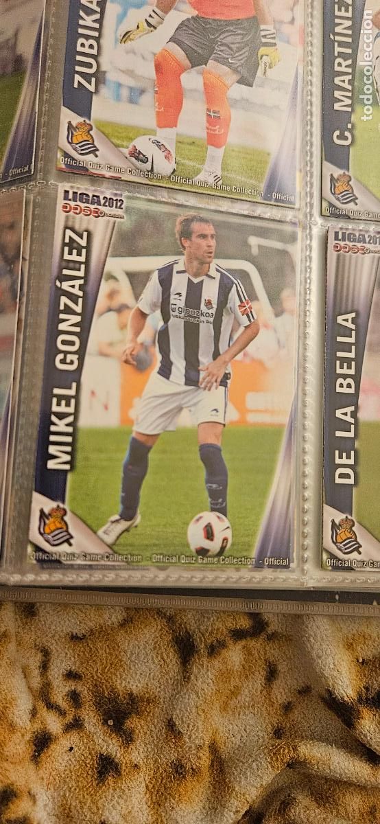 Cartes &agrave; collectionner de Football: 386 Mikel Gonz&aacute;lez - Real Sociedad - quiz game 2011 2012 sport mundicromo trading card