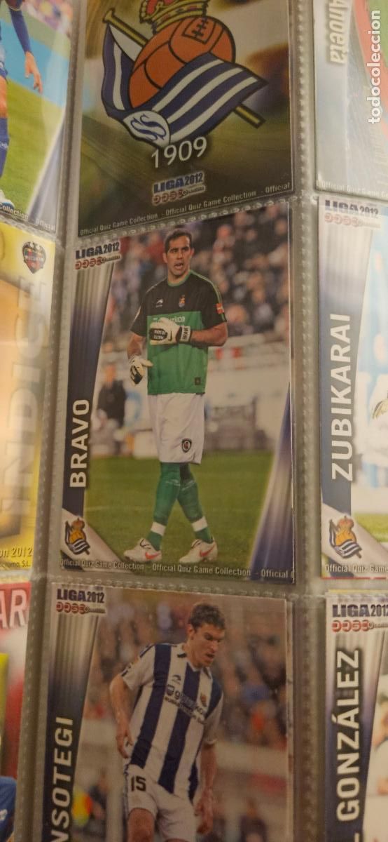 Cartes &agrave; collectionner de Football: 382 Claudio Bravo - Real Sociedad - quiz game 2011 2012 sport mundicromo trading card