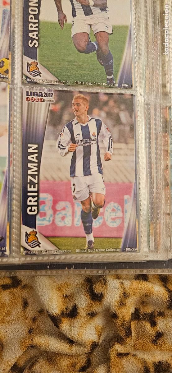 Cartes &agrave; collectionner de Football: 396 Antoine Griezmann - Real Sociedad - quiz game 2011 2012 sport mundicromo trading card