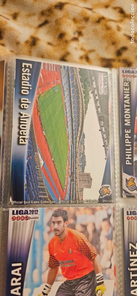 Cartes &agrave; collectionner de Football: 380 Estadio de Anoeta - Real Sociedad - quiz game 2011 2012 sport mundicromo trading card