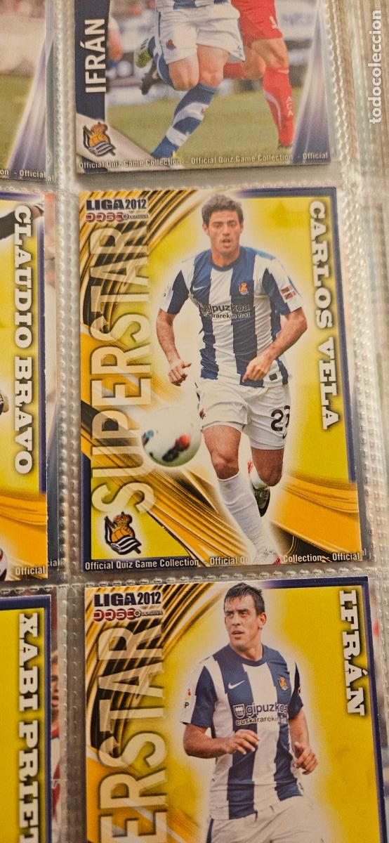 Cartes &agrave; collectionner de Football: 402 S.S. carlos vela - Real Sociedad - quiz game 2011 2012 sport mundicromo trading card