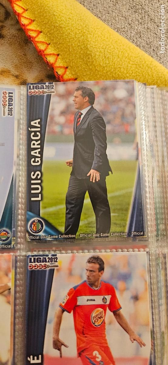 Cartes &agrave; collectionner de Football: 408 Luis Garc&iacute;a (Entrenador) - Getafe CF - quiz game 2011 2012 sport mundicromo trading card