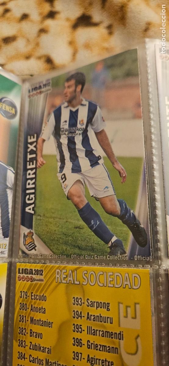 Cartes &agrave; collectionner de Football: 397 Imanol Agirretxe - Real Sociedad - quiz game 2011 2012 sport mundicromo trading card