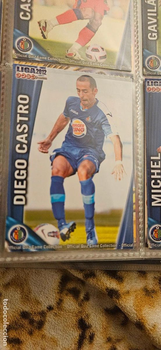 Cartes &agrave; collectionner de Football: 422 Diego Castro - Getafe CF - quiz game 2011 2012 sport mundicromo trading card