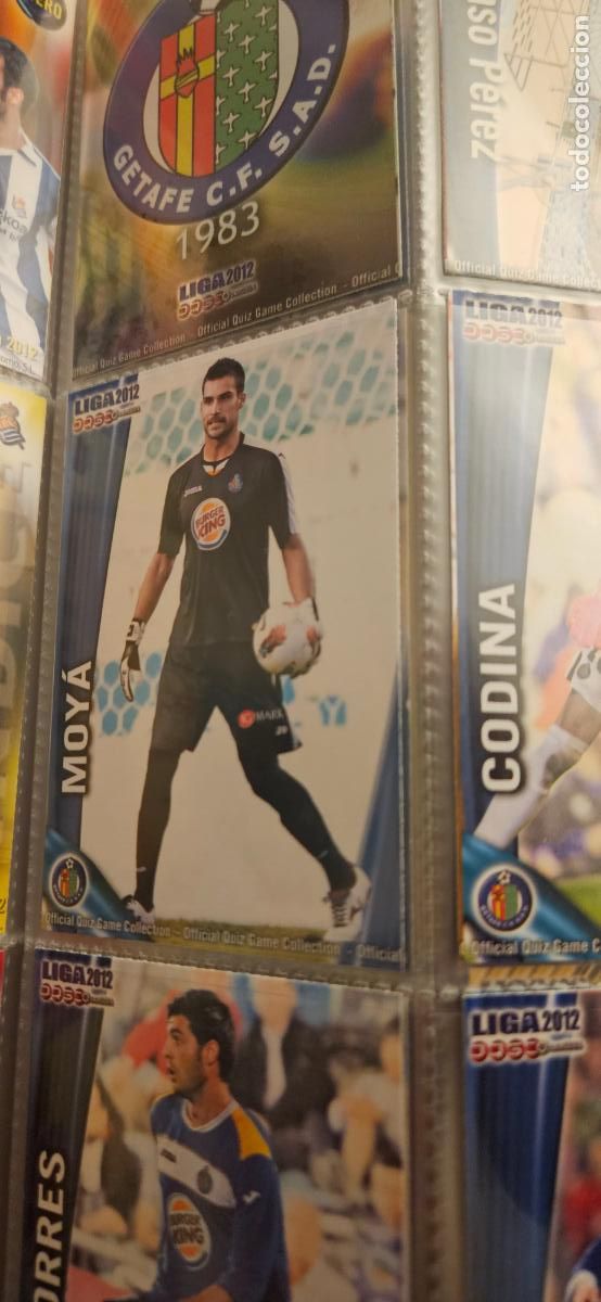 Football Stickers: 409 Moy&aacute; - Getafe CF - quiz game 2011 2012 sport mundicromo trading card