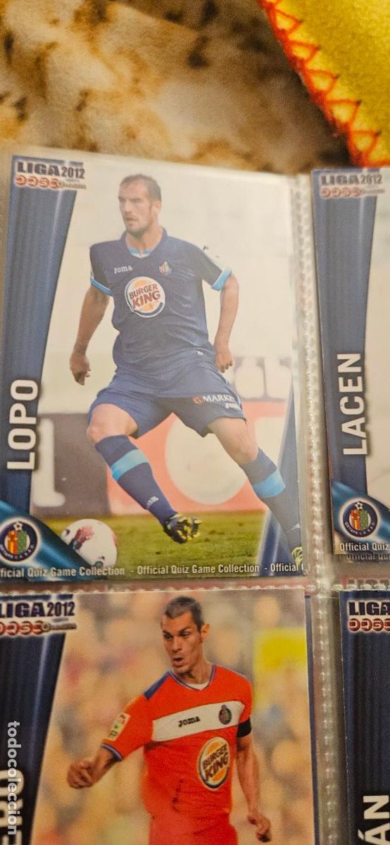 Football Stickers: 416 Lopo - Getafe CF - quiz game 2011 2012 sport mundicromo trading card