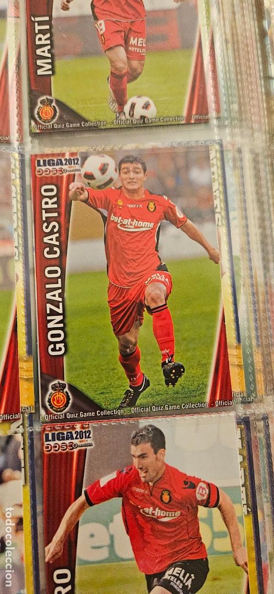 Football Stickers: 447 Gonzalo Castro - RCD Mallorca - quiz game 2011 2012 sport mundicromo trading card