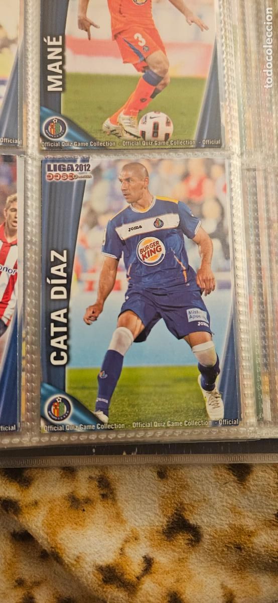 Football Stickers: 414 Cata D&iacute;az - Getafe CF - quiz game 2011 2012 sport mundicromo trading card