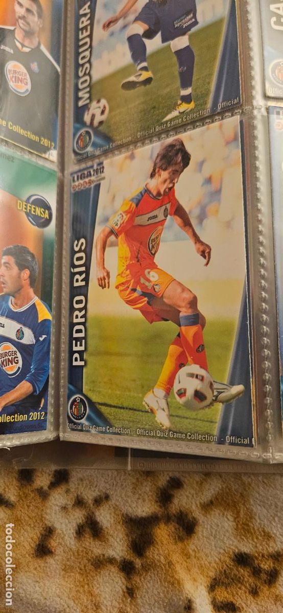 Football Stickers: 421 Pedro R&iacute;os - Getafe CF - quiz game 2011 2012 sport mundicromo trading card