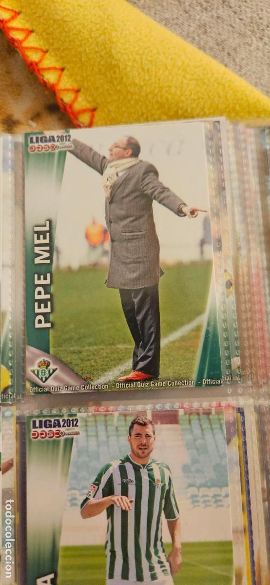 Football Stickers: 462 Pepe Mel (Entrenador) - Real Betis - quiz game 2011 2012 sport mundicromo trading card