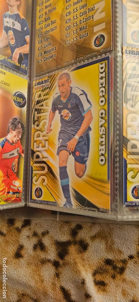 Football Stickers: 430 S.S. D. Castro - Getafe CF - quiz game 2011 2012 sport mundicromo trading card