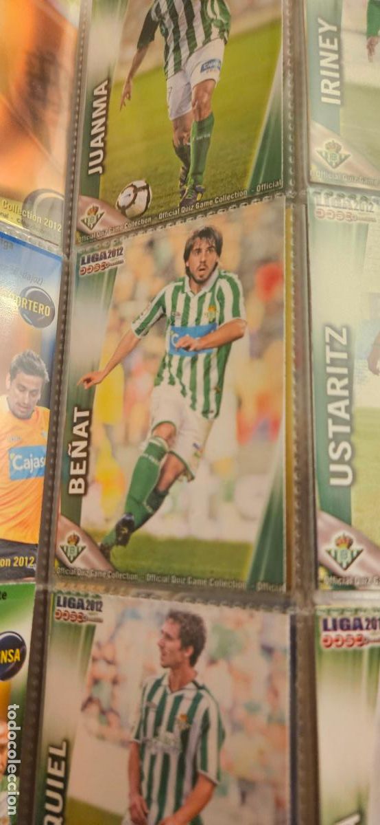 Football Stickers: 472 Be&ntilde;at - Real Betis - quiz game 2011 2012 sport mundicromo trading card