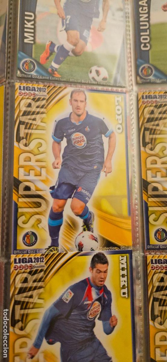 Football Stickers: 428 S.S. Lopo - Getafe CF - quiz game 2011 2012 sport mundicromo trading card