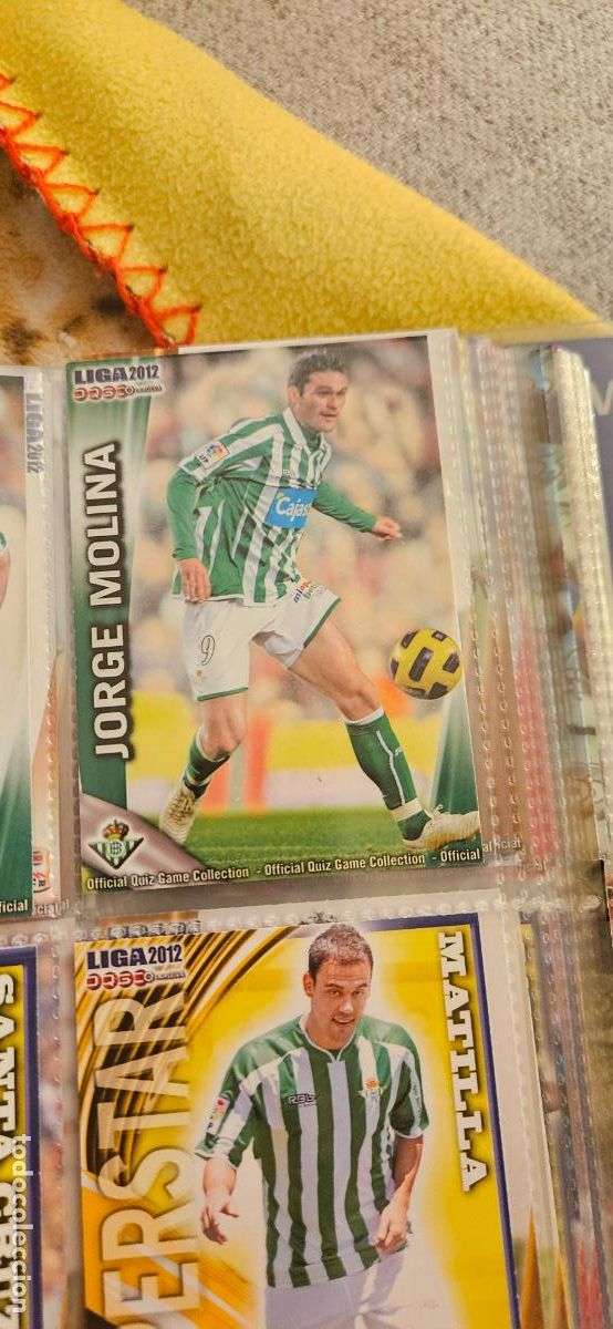 Cromos de f&uacute;tbol: 480 Jorge Molina - Real Betis - quiz game 2011 2012 sport mundicromo trading card