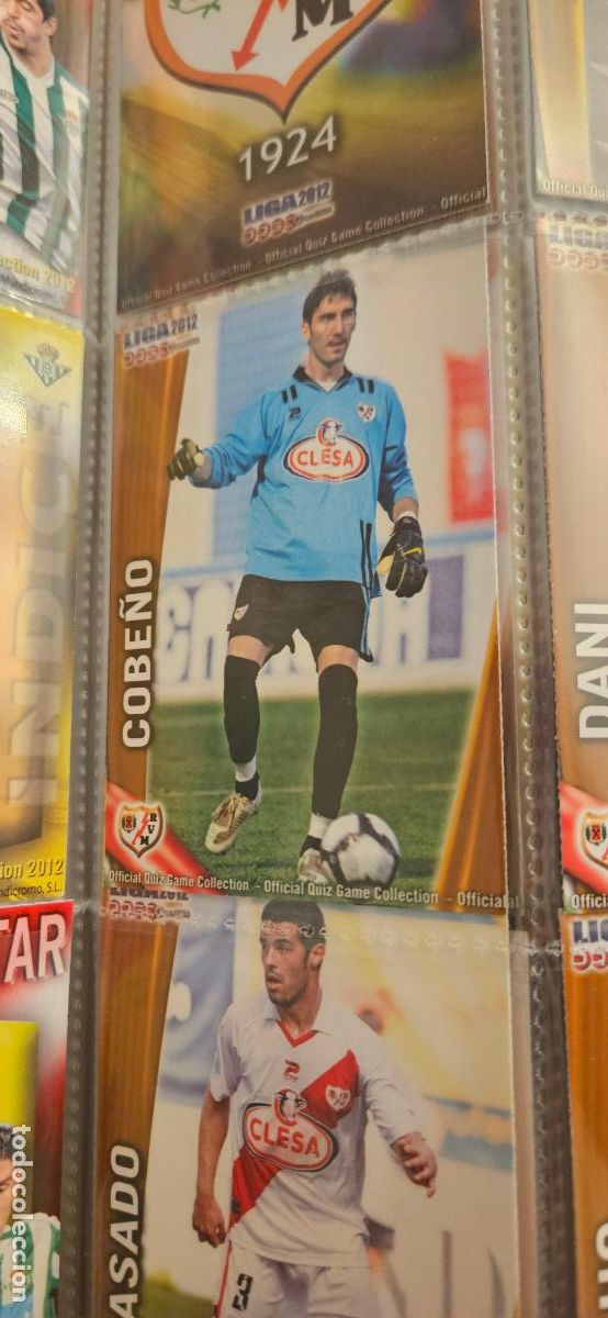 Cromos de f&uacute;tbol: 490 Cobe&ntilde;o - Rayo Vallecano - quiz game 2011 2012 sport mundicromo trading card