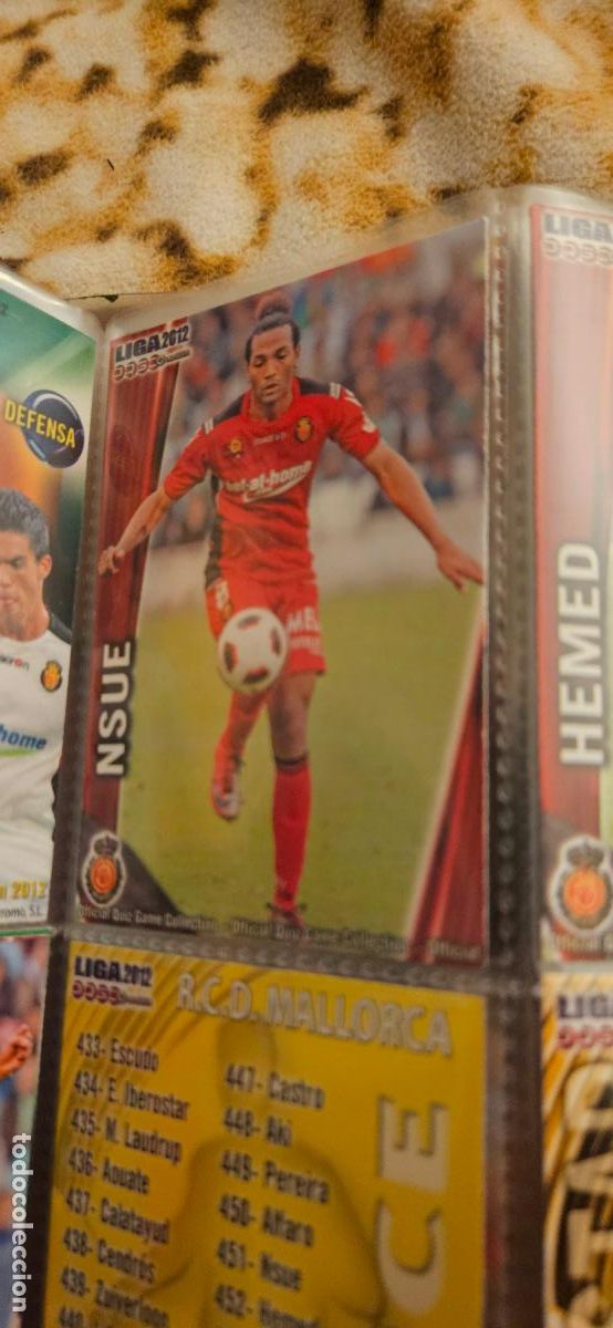Cromos de f&uacute;tbol: 451 Emilio Nsue - RCD Mallorca - quiz game 2011 2012 sport mundicromo trading card