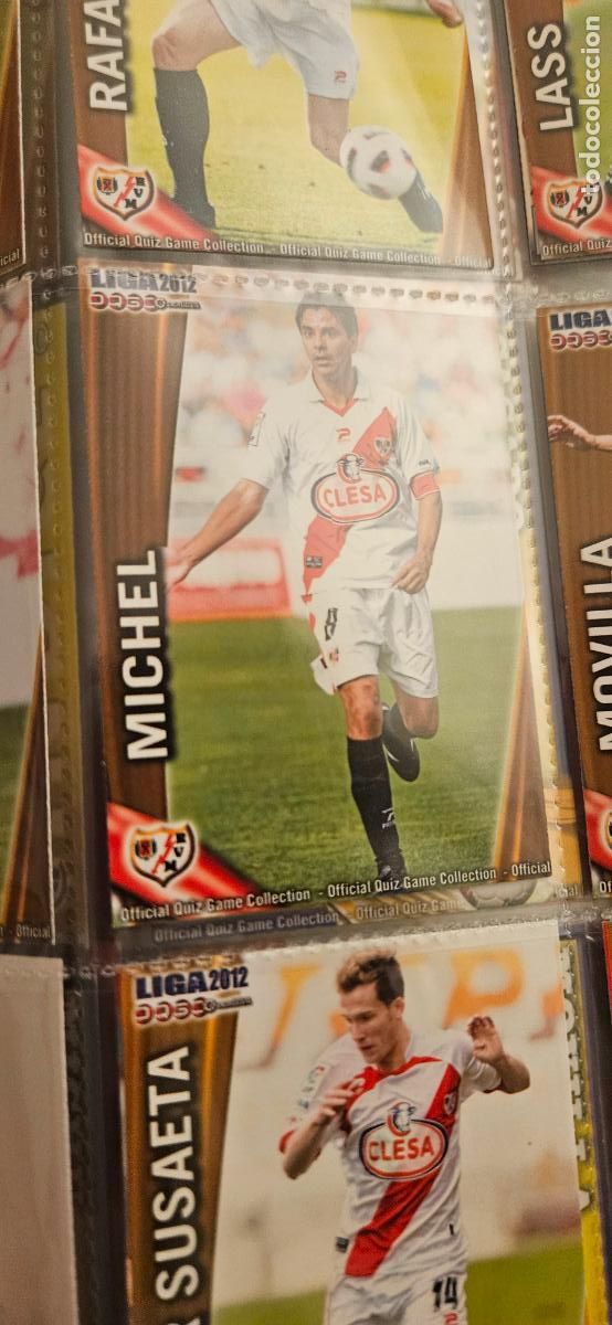 Cromos de f&uacute;tbol: 500 Michel - Rayo Vallecano - quiz game 2011 2012 sport mundicromo trading card