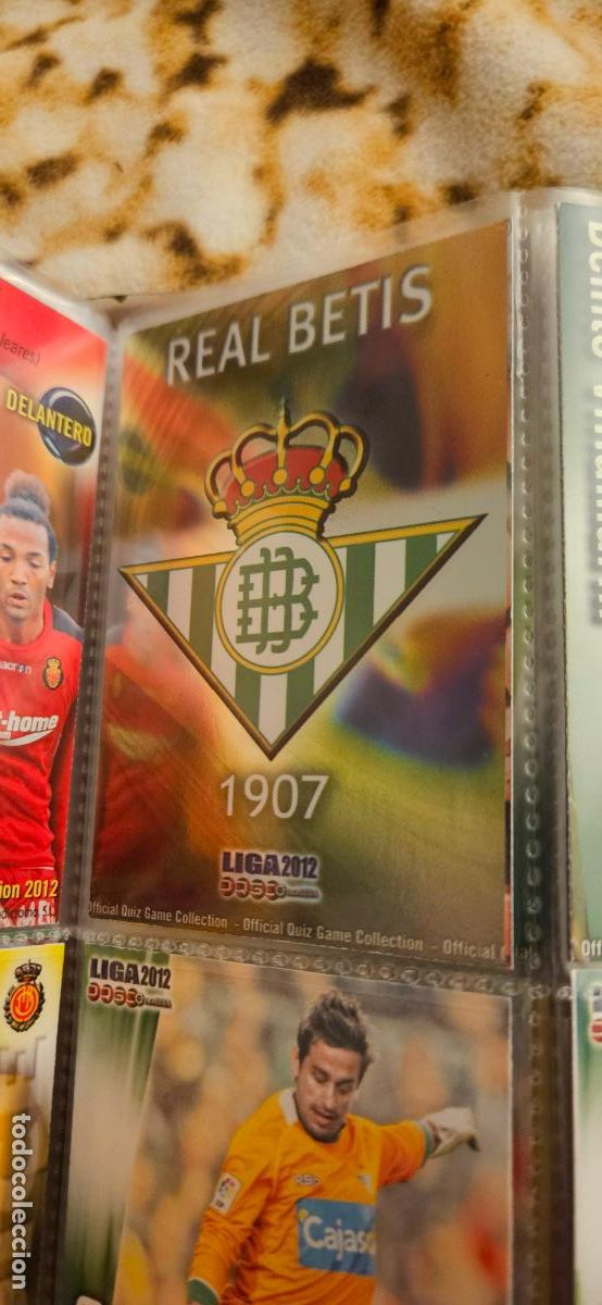 Cromos de f&uacute;tbol: 460 Escudo - Real Betis - quiz game 2011 2012 sport mundicromo trading card