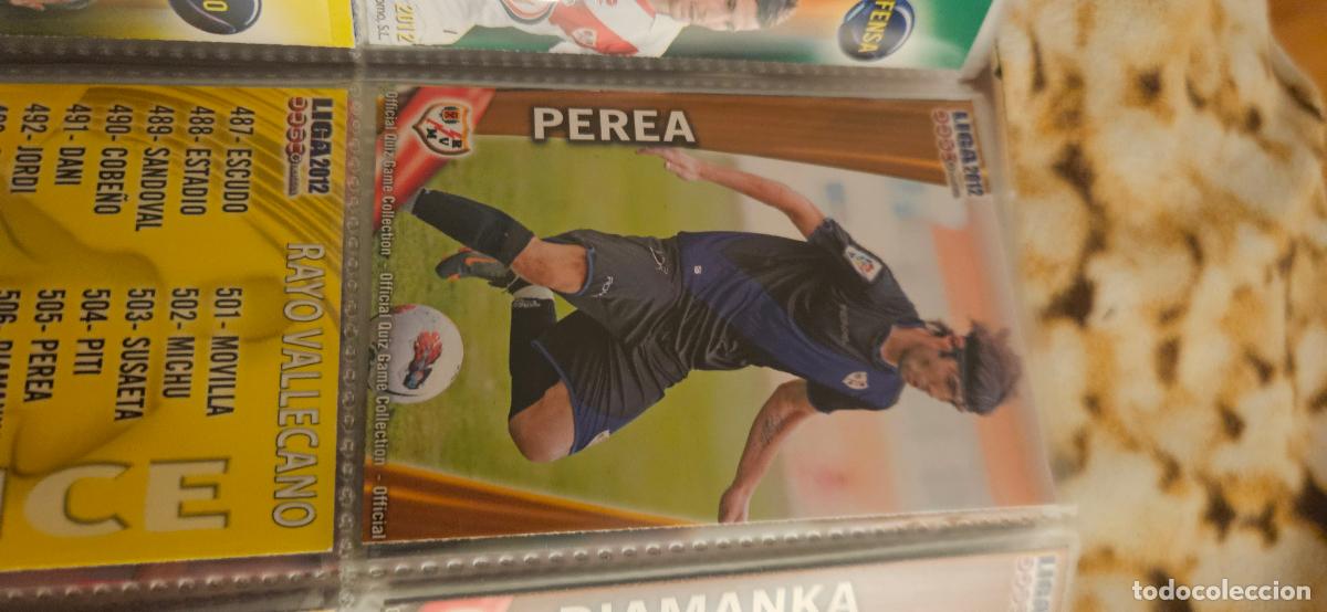 Cromos de f&uacute;tbol: 505 Perea - Rayo Vallecano - quiz game 2011 2012 sport mundicromo trading card