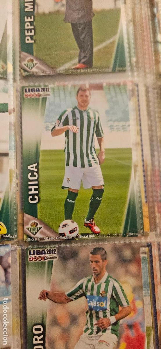 Cromos de f&uacute;tbol: 465 Chica - Real Betis - quiz game 2011 2012 sport mundicromo trading card